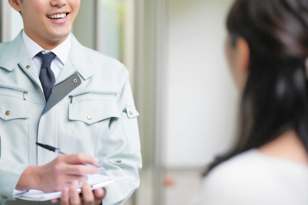 住宅の訪問と点検